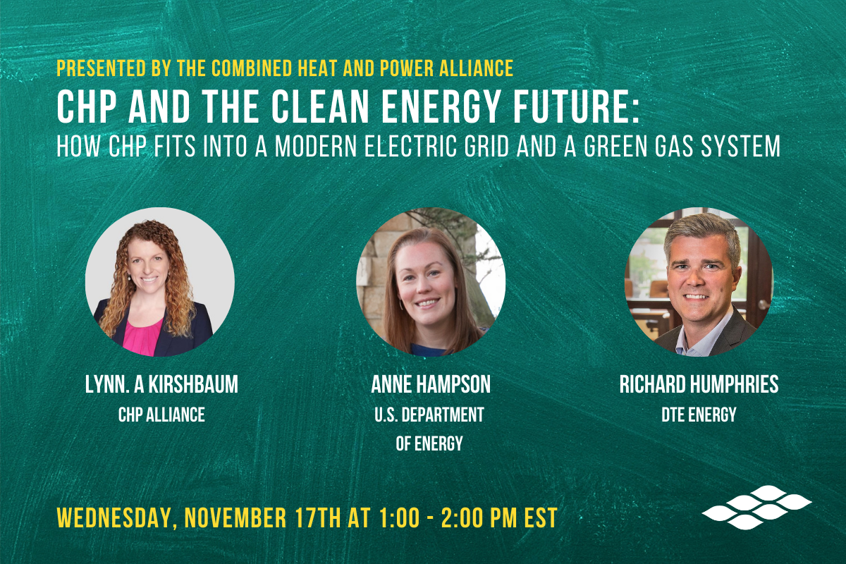 Webinar— CHP and the Clean Energy Future